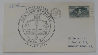 USS John Marshall (SSBN 611) Newport News September 13 1962 - Image 1 of 2