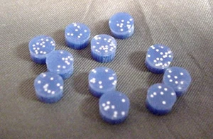 INCRUSTACIONES DE PUNTO AZUL ESTILO RETRO PARA DIAPASÓN DE GUITARRA - Imagen 1 de 4