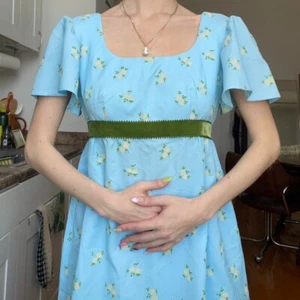 60s floral maxi | empire waist | mod | regency | jane austen | bridgerton | S/M - Picture 1 of 7