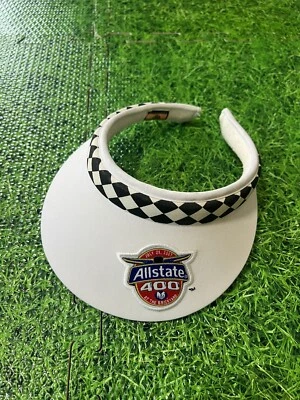 Visera Allstate 400 29 de julio 2007 bandera a cuadros sombrero de carreras Indy Car Foto 1 de 4