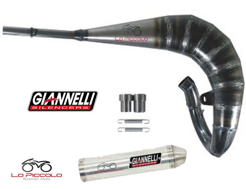 Silencieux Échappement Complet Aluminium Giannelli Hrd Sonic 50 1999 2000 2001 - Photo 1/1
