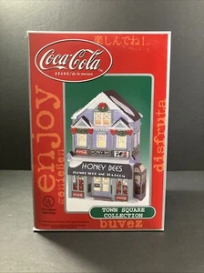 Coca-Cola Town Square Collection HONEY BEE'S FLOWER SHOP Lighted Xmas Building - Picture 1 of 12