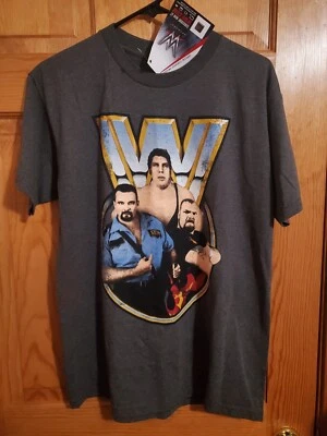 WWF WWE Andre The Giant Big Boss Man Bam Bam Bigelow T Shirt Size M NWT - Image 1 of 4