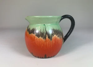 Art Deco H J Wood Burslem 'Gloria' Drip Effect , Drip Ware Jug, 10cm tall - Picture 1 of 22