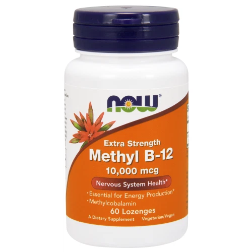 B12 Now Foods Methyl B-12 Lozenges 10000 Mcg 60 Count