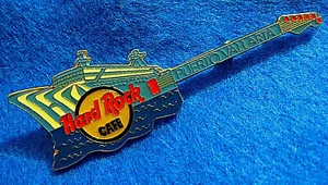 PIN PUERTO VALLARTA MÉXICO GUITARRA CRUCERO AZUL Y BLANCO OCÉANO Hard Rock Café - Imagen 1 de 1