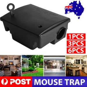 1-6Pcs Defence Rat Bait Station Trap Lockable Control Box Rodent Poison Mouse AU - Picture 1 of 12
