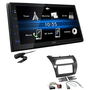 JVC 2 DIN Digital Autoradio Bluetooth USB für Honda Civic VIII 2006-2012 schwarz - Bild 1 von 5