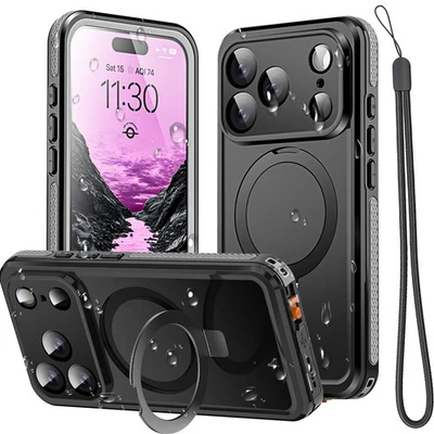 Funda Impermeable para iPhone 17 Pro Max/iPhone Aire Magnética Antigolpes Soporte Cubierta Foto 1 de 4