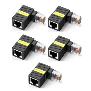 RJ45 Connecteur Réseau Rotatif 360° 90 Degrés Angle Droit Gigabit-A3718 - Photo 1/9
