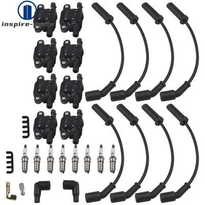 Ignition Coils &Spark Plugs &Wire For 14-20 GMC Sierra 1500 Chevy Silverado 1500 - Image 1 of 4
