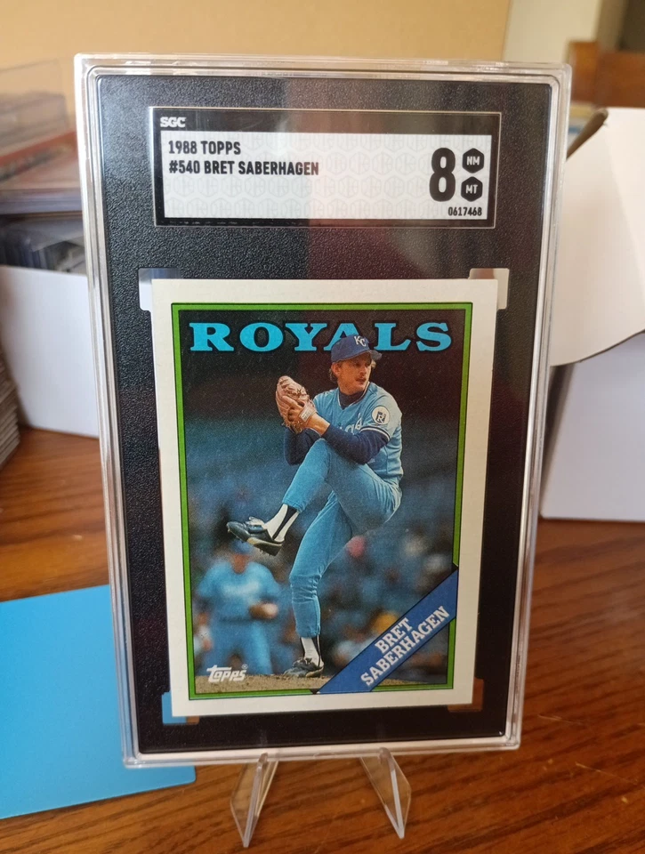 1988 Topps - Bret Saberhagen #540 Kansas City Royal SGC 8 Foto 1 de 1