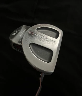 ODYSSEY 2 BALL DFX MID BELLY PUTTER STEEL SHAFT 16" SUPER STROKE GRIP SMALL DENT - Image 1 of 4