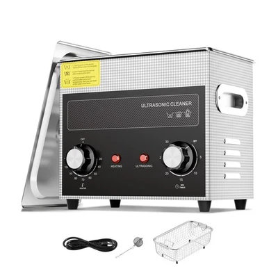 Uimoso 3L Ultrasonic Cleaner Heater Timer Basket Digital Sonic Heating Machine - Image 1 of 4