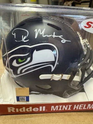 DK Metcalf Signed Seattle Seahawks Speed Mini-Helmet JSA COA - Image 1 of 2