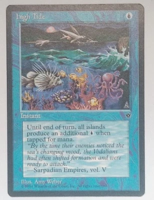 High Tide (Weber) - Fallen Empires (FEM) - Magic: The Gathering - MTG - NM - Image 1 of 2