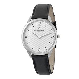Pierre Cardin Black Mens Analogue Watch Pigalle Stripes CPI.2016 - Picture 1 of 7