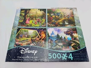 Rompecabezas Ceaco Thomas Kinkade 4 en 1 Disney 500 piezas Cenicienta, dormir - Imagen 1 de 4