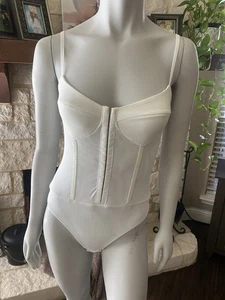 NWT New Free People Intimately Corset Ivory bodysuit Small S - Picture 1 of 7