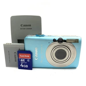 Cámara digital Canon Powershot SD1200 IS ELPH azul paquete de cámara digital Y2K - PROBADA - Imagen 1 de 5