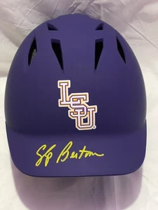 Casco de bateo de béisbol firmado LSU Tigers SKIP BERTMAN PRUEBA JSA - Imagen 1 de 3