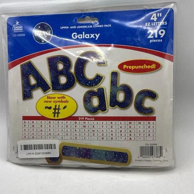 Carson Dellosa Galaxy 4in Bulletin Board Letters 219 Pc Pre-Punched Decor - Image 1 of 4