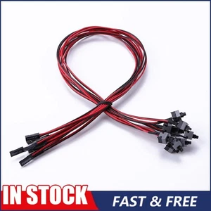 10 PCS 2 Pin SW PC Desktop Power Cable On/Off Push Button Computer Switchs Cord - Afbeelding 1 van 12