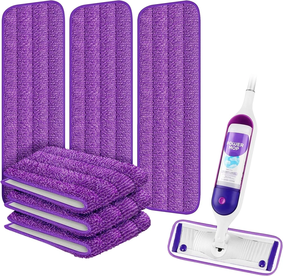 Заправочные прокладки для швабр ARSUK — 6 шт. многоразовые сменные головки из микрофибры - Изображение 1 из 1