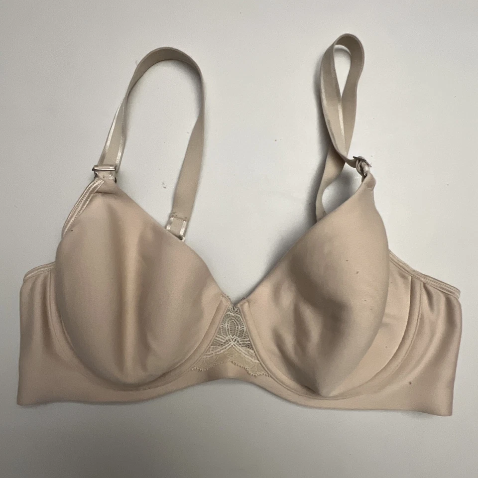 全新带标签 Hanes 胸罩女式 40b HU17 终极光滑内外钢圈米色 — 第 1/1 张图片