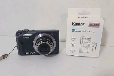 Casio Digital Camera Exilim EX-H15 14.1MP Blk Tested Great w/Batt-Charger - Image 1 of 4