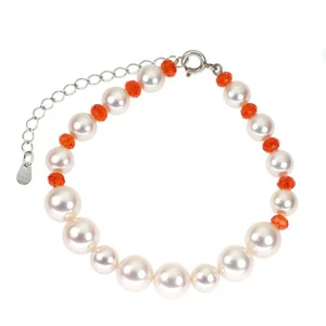 Diámetro de la pulsera de cristal de perlas/perlas SV Akoya aprox. 6,5-8,5 mm... - Imagen 1 de 4