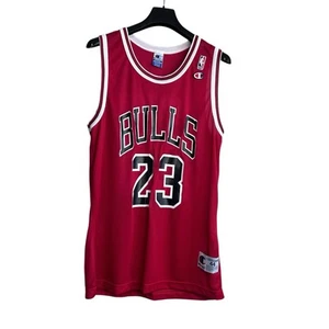 Vintage Michael Jordan Champion Chicago Bulls Jersey Rare Shirt Size 44 (M) Mens - Picture 1 of 2