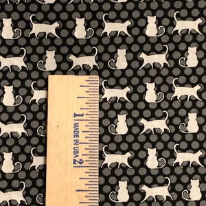 MODA Midnight Magic 2 100% cotton fabric yard 36 x 44 - Cats 24102 17 - blackish - Picture 1 of 6