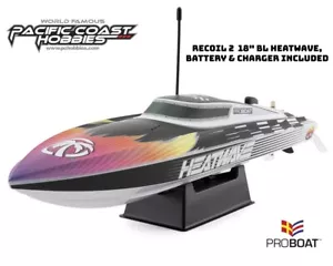 Pro Boat Recoil 2 18" Brushless Deep-V Self-Righting RTR Boat (Heatwave) - Picture 1 of 2