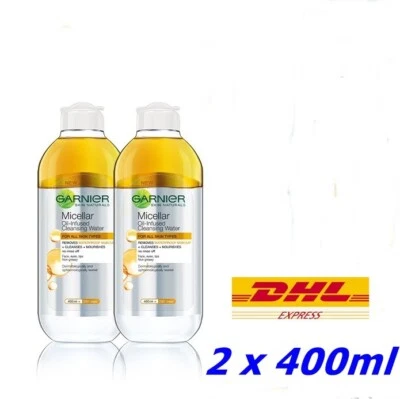 Garnier Micellar Oil-Infused Cleansing Water removes makeup Liquid texture 4ooml - Image 1 of 4