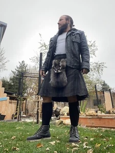 Raccoon sporran masked sporran Scottish for kilt bag gaelic celtic fur sporran - Picture 1 of 3