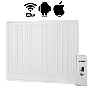 Hausmaster WiFi Smart Oil Filled Panel Radiator Heater 400-1000W - Wall Mounted - Picture 1 of 10