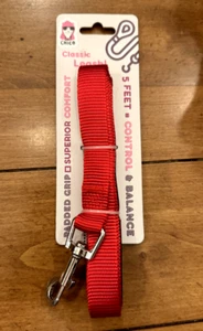 ¡NUEVO! Correa de nailon para perro Adog de 5 pies con mango acolchado, roja - Imagen 1 de 2