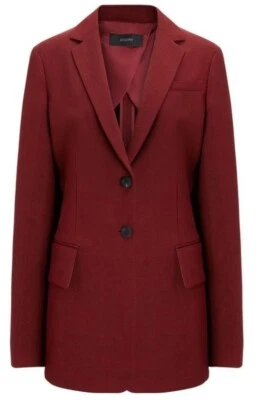 Joseph JP000385 Cameo Viscose Linen Womens Blazer Jacket Burgundy uk 12 eu 40 - Image 1 of 4