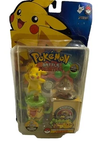 2007 Pokemon Battle Frontier Bonsly Ludicolo Pikachu 3 Figure Set New  Jakks - Picture 1 of 7