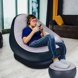 Jilong Inflatable Deluxe Lounger Ottoman Couch Gaming Chair Foot Stool Seat Air - Picture 1 of 5