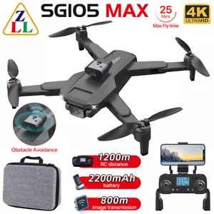 ZLL SG105Max RC Drohne 4K HD Dual Kamera FPV WIFI GPS Vermeidung Quadcopter - Bild 1 von 16