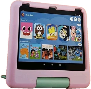 Amazon Kindle Kids Fire HD 10" Tablet (Newest Gen 13 - 2023 Release) 32G - Pink - Picture 1 of 13