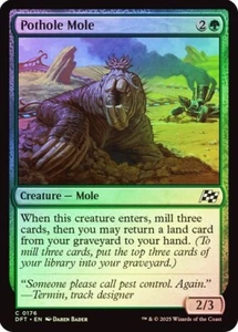 Pothole Mole 176 Foil NM MTG Aetherdrift Magic - Picture 1 of 1