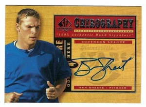 2000 Upper Deck Ben Sheets AUTO Milwaukee Brewers Oakland Athletics - Picture 1 of 2