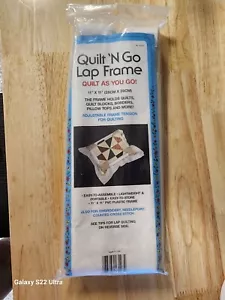 New Quilt 'N Go Quilters Lap Frame White PVC Plastic 11" X 11" - Picture 1 of 2