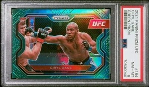 2021 Panini UFC Prizm CIRYL GANE Lime Green Prizm Rookie (RC) 