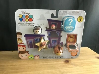 DISNEY Tsum Tsum Серия 7 ИСТОРИЯ ИГРУШЕК ВУДИ ОКРУГЛИТЬ + ДЖЕССИ + ТАИНСТВЕННЫЙ ПЕРСОНАЖ - Изображение 1 из 4