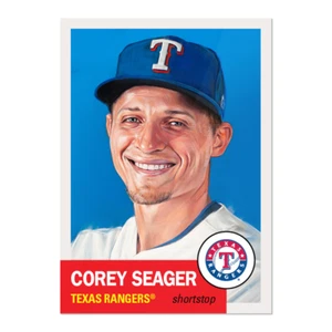 2023 Topps Living Set #591 Corey Seager - Free Shipping Always! - Picture 1 of 2