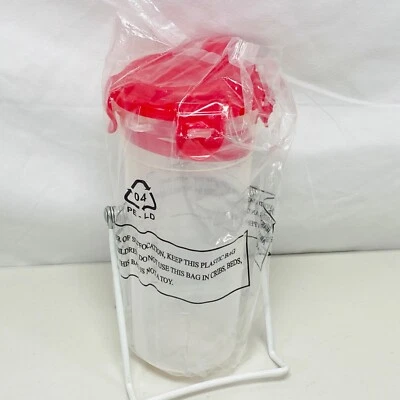 Lock N' Lock 16oz Mixer Tumbler Clear with Red Lid HPL934H - Image 1 of 4